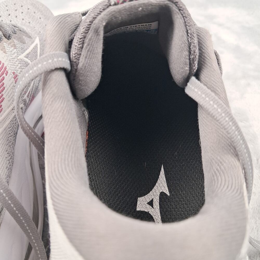 Womens Mizuno Wave Inspire 19 Running Shoes Size 8.5 Gray Mesh Sneakers Used - Picture 11 of 13